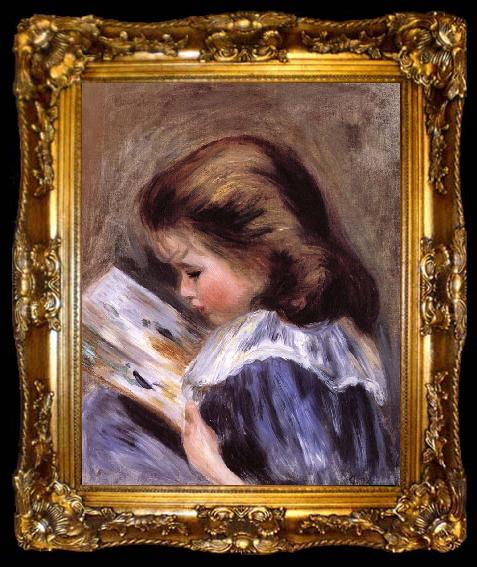 framed  Pierre Auguste Renoir Ibe picture bool, ta009-2